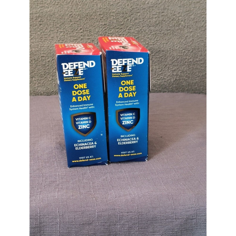 2 Pack Cold-EEZE Defend-EEZE Immune Support 30 Elderberry Flavor Lozenges no Exp - Picture 3 of 7